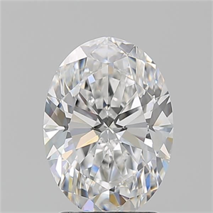 Picture of Natural Diamond 2.20 Carats, Oval with  Cut, E Color, VS2 Clarity and Certified by GIA