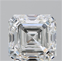 Natural Diamond 1.70 Carats, Asscher with  Cut, G Color, VS2 Clarity and Certified by GIA
