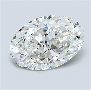 Foto Diamante Natural 1.73 quilates, Ovalado , Color F, claridad VVS2 y certificado GIA de