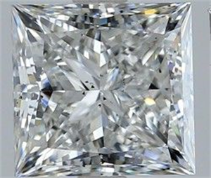 Picture of Natural Diamond 3.01 Carats, Princess with  Cut, G Color, SI1 Clarity and Certified by GIA