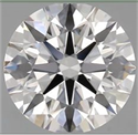 Lab Grown Diamond 1.59 Carats, Round with Excellent Cut, D Color, VVS2 Clarity and Certified by GIA