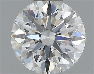 Foto Diamante Natural 0.51 quilates, Redondo , Color H, claridad VVS2 y certificado GIA de