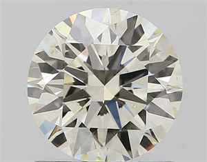 Picture of Natural Diamond 1.01 Carats, Round with Excellent Cut, J Color, SI1 Clarity and Certified by IGI