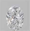 Diamante Natural 0.71 quilates, Ovalado , Color D, claridad VVS1 y certificado GIA