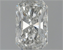 Natural Diamond 0.61 Carats, Radiant with  Cut, F Color, SI1 Clarity and Certified by GIA