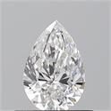 Natural Diamond 0.53 Carats, Pear with  Cut, F Color, IF Clarity and Certified by GIA