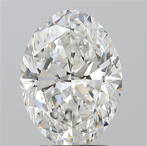 Foto Diamante Natural 2.51 quilates, Ovalado , Color G, claridad SI1 y certificado GIA de