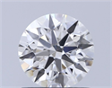 Lab Grown Diamond 1.03 Carats, Round with Ideal Cut, E Color, VVS2 Clarity and Certified by IGI