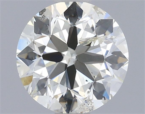 Picture of Natural Diamond 1.02 Carats, Round with Excellent Cut, K Color, I1 Clarity and Certified by IGI