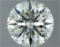 Natural Diamond 1.08 Carats, Round with Excellent Cut, L Color, VS2 Clarity and Certified by IGI