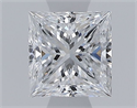 Diamante Natural 0.35 quilates, Princesa , Color D, claridad VVS2 y certificado GIA
