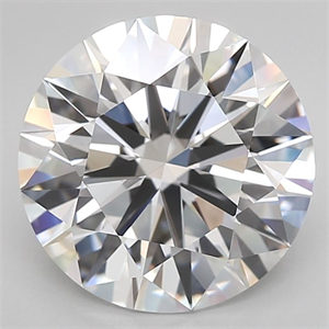 Picture of Lab Grown Diamond 4.67 Carats, Round with Ideal Cut, D Color, IF Clarity and Certified by IGI