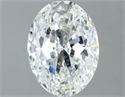 Natural Diamond 1.30 Carats, Oval with  Cut, I Color, VS2 Clarity and Certified by GIA