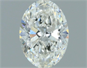 Natural Diamond 0.51 Carats, Oval with  Cut, H Color, SI2 Clarity and Certified by GIA