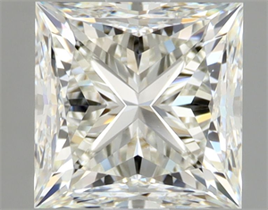 Picture of Natural Diamond 1.50 Carats, Princess with  Cut, J Color, VS1 Clarity and Certified by GIA