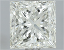 Natural Diamond 1.55 Carats, Princess with  Cut, I Color, SI1 Clarity and Certified by IGI
