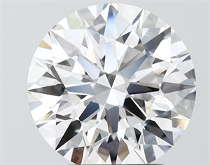 Picture of Lab Grown Diamond 3.04 Carats, Round with Ideal Cut, D Color, VVS1 Clarity and Certified by IGI