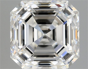 Picture of Natural Diamond 1.50 Carats, Asscher with  Cut, G Color, VVS1 Clarity and Certified by GIA