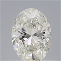 Natural Diamond 0.64 Carats, Oval with  Cut, H Color, SI1 Clarity and Certified by IGI