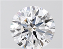 Lab Grown Diamond 1.51 Carats, Round with Ideal Cut, D Color, VVS2 Clarity and Certified by IGI