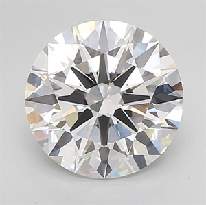 Picture of Lab Grown Diamond 3.80 Carats, Round with Excellent Cut, D Color, VS1 Clarity and Certified by GIA