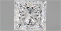Natural Diamond 1.82 Carats, Princess with  Cut, D Color, SI1 Clarity and Certified by GIA