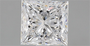 Picture of Natural Diamond 1.82 Carats, Princess with  Cut, D Color, SI1 Clarity and Certified by GIA