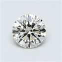 Natural Diamond 0.55 Carats, Round with Excellent Cut, L Color, VS2 Clarity and Certified by GIA