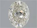 Natural Diamond 2.51 Carats, Oval with  Cut, J Color, SI2 Clarity and Certified by IGI