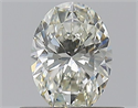 Natural Diamond 0.40 Carats, Oval with  Cut, J Color, VS2 Clarity and Certified by GIA