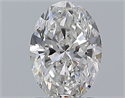 Natural Diamond 1.21 Carats, Oval with  Cut, F Color, SI1 Clarity and Certified by GIA