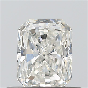 Picture of Natural Diamond 0.42 Carats, Radiant with  Cut, H Color, VVS1 Clarity and Certified by GIA