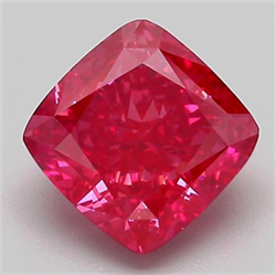 Picture of Lab Grown Diamond 2.04 Carats, CUSHION MODIFIED with  Cut, Fancy Vivid Pink Color, VVS2 Clarity and Certified by IGI