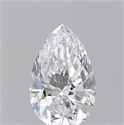 Natural Diamond 0.50 Carats, Pear with  Cut, D Color, IF Clarity and Certified by GIA