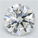 Lab Grown Diamond 3.18 Carats, Round with Excellent Cut, E Color, FL Clarity and Certified by GIA
