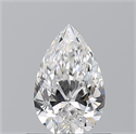 Natural Diamond 0.70 Carats, Pear with  Cut, E Color, VS2 Clarity and Certified by GIA