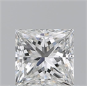 Natural Diamond 0.70 Carats, Princess with  Cut, G Color, VVS2 Clarity and Certified by GIA