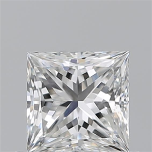 Picture of Natural Diamond 0.70 Carats, Princess with  Cut, G Color, VVS2 Clarity and Certified by GIA