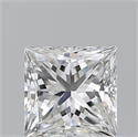 Natural Diamond 0.70 Carats, Princess with  Cut, G Color, VVS2 Clarity and Certified by GIA