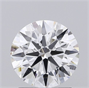 Lab Grown Diamond 1.53 Carats, Round with Ideal Cut, D Color, VS1 Clarity and Certified by IGI
