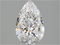 Natural Diamond 1.51 Carats, Pear with  Cut, D Color, IF Clarity and Certified by GIA