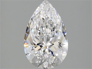 Picture of Natural Diamond 1.51 Carats, Pear with  Cut, D Color, IF Clarity and Certified by GIA