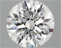 Lab Grown Diamond 3.89 Carats, Round with Excellent Cut, E Color, VVS2 Clarity and Certified by IGI