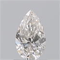 Diamante Natural 0.81 quilates, De pera , Color I, claridad VVS1 y certificado GIA