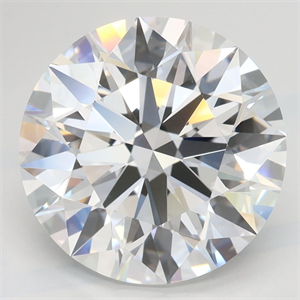 Picture of Lab Grown Diamond 4.18 Carats, Round with Excellent Cut, D Color, VVS1 Clarity and Certified by GIA