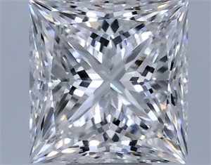 Picture of Natural Diamond 0.30 Carats, Princess with  Cut, E Color, VVS2 Clarity and Certified by GIA