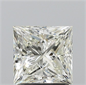 Natural Diamond 1.70 Carats, Princess with  Cut, I Color, VVS2 Clarity and Certified by IGI