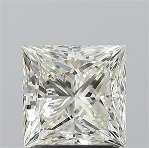 Picture of Natural Diamond 1.70 Carats, Princess with  Cut, I Color, VVS2 Clarity and Certified by IGI
