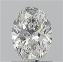 Natural Diamond 1.01 Carats, Oval with  Cut, F Color, VS2 Clarity and Certified by GIA