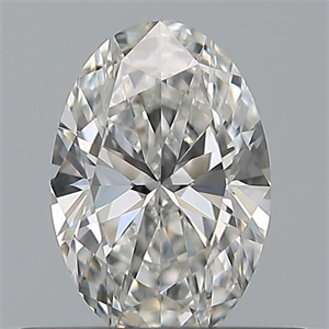 Picture of Natural Diamond 0.40 Carats, Oval with  Cut, F Color, IF Clarity and Certified by GIA